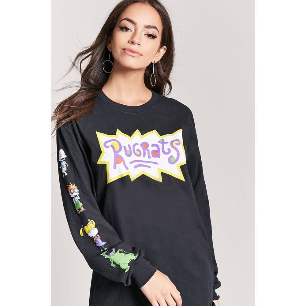 Nickelodeon Rugrats cropped long sleeve graphic T